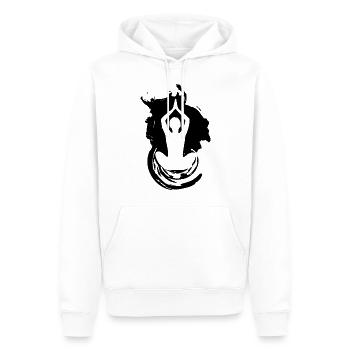 Yoga Art Meditation Fitness Yoga - Männer Premium Bio Hoodie - Weiß - Vorne - Nico (187cm)