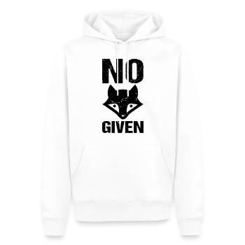 No Fox Given Lustige Sprüche Fuchs - Männer Premium Bio Hoodie - Weiß - Vorne - Nico (187cm)
