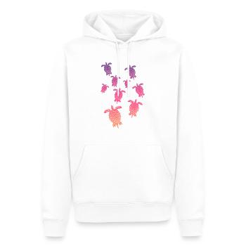 Schildkröten Turtle - Männer Premium Bio Hoodie - Weiß - Vorne - Nico (187cm)