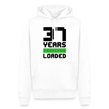 37 Years Loaded 37th Birthday - Men’s Premium Organic Hoodie - white - Front - Nico (187cm)