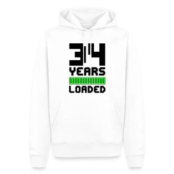 34 Years Loaded 34th Birthday - Men’s Premium Organic Hoodie - white - Front - Nico (187cm)