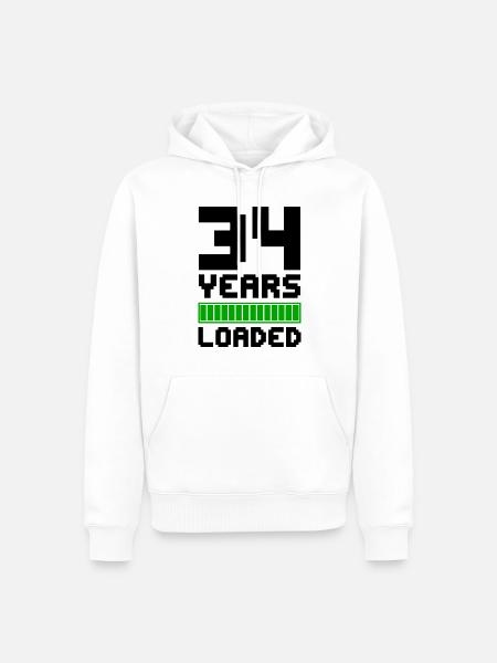 34 Years Loaded 34th Birthday - Men’s Premium Organic Hoodie - white