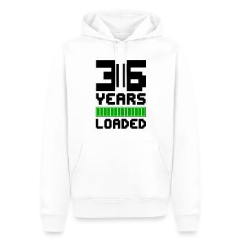36 Years Loaded 36th Birthday - Men’s Premium Organic Hoodie - white - Front - Nico (187cm)