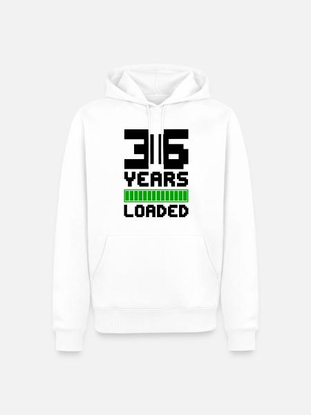 36 Years Loaded 36th Birthday - Men’s Premium Organic Hoodie - white