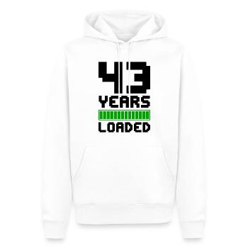43 Years Loaded 43rd Birthday - Men’s Premium Organic Hoodie - white - Front - Nico (187cm)