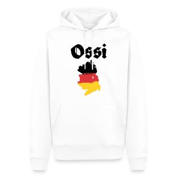 Ossi DDR Ostdeutschland - Männer Premium Bio Hoodie - Weiß - Vorne - Nico (187cm)