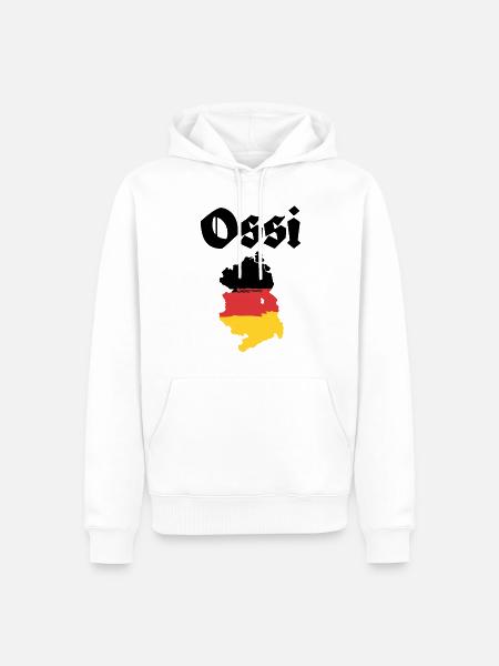Ossi DDR Ostdeutschland - Männer Premium Bio Hoodie - Weiß