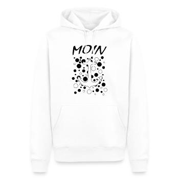 Moin Anker Kapitän - Männer Premium Bio Hoodie - Weiß - Vorne - Nico (187cm)