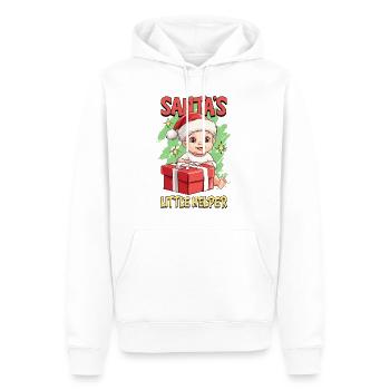 Weihnachten Baby Kind Süß Niedlich Lustig Spruch - Männer Premium Bio Hoodie - Weiß - Vorne - Nico (187cm)