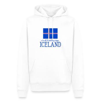 Iceland flag - Männer Premium Bio Hoodie - Weiß - Vorne - Nico (187cm)