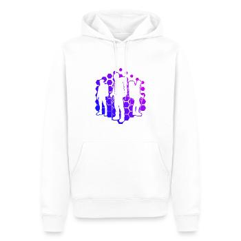 Bloc Escalade de bloc Grimpeur d’escalade - Sweat à capuche Premium bio Homme - blanc - Devant - Nico (187cm)