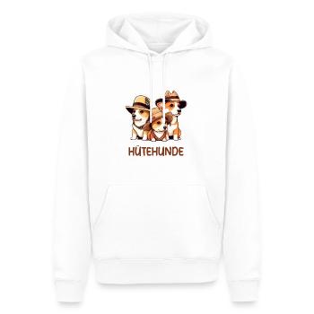 Hütehunde Hunde mit Hüten - Männer Premium Bio Hoodie - Weiß - Vorne - Nico (187cm)