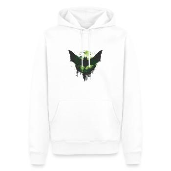 Bat Animal Lover Nature Rainforest Jungle - Men’s Premium Organic Hoodie - white - Front - Nico (187cm)