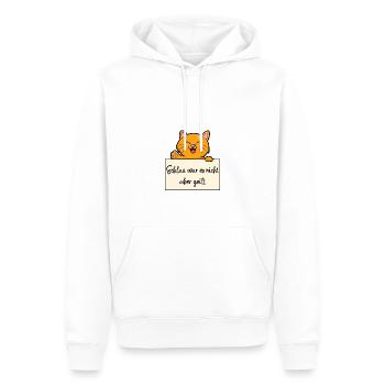 Katze lustiger Spruch humor Gefängnisbild - Männer Premium Bio Hoodie - Weiß - Vorne - Nico (187cm)