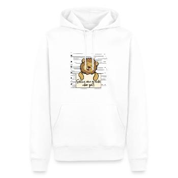 Löwe lustiger Spruch humor Gefängnisbild - Männer Premium Bio Hoodie - Weiß - Vorne - Nico (187cm)