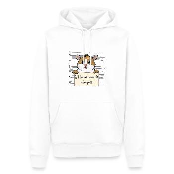 Meerschweinchen lustiger Spruch humor Gefängnisbil - Männer Premium Bio Hoodie - Weiß - Vorne - Nico (187cm)