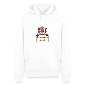 Bieber lustiger Spruch humor Gefängnisbild - Männer Premium Bio Hoodie - Weiß - Vorne - Nico (187cm)