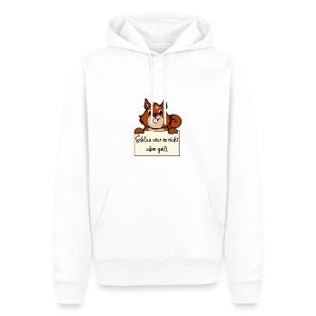 Eichhörnchen lustiger Spruch humor Gefängnisbild - Männer Premium Bio Hoodie - Weiß - Vorne - Nico (187cm)