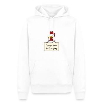 Huhn lustiger Spruch humor Gefängnisbild - Männer Premium Bio Hoodie - Weiß - Vorne - Nico (187cm)
