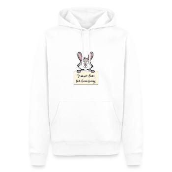 Hase lustiger Spruch humor Gefängnisbild - Männer Premium Bio Hoodie - Weiß - Vorne - Nico (187cm)