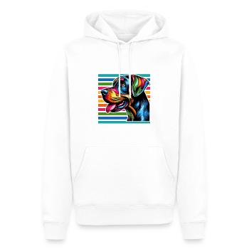 Amour de chien 6 Style Pop Art - Sweat à capuche Premium bio Homme - blanc - Devant - Nico (187cm)