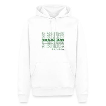 Shenanigans St Patricks Day - Sweat à capuche Premium bio Homme - blanc - Devant - Nico (187cm)