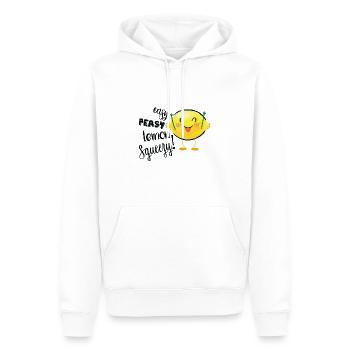 Facile Peasy Lemon Squeezy - Sweat à capuche Premium bio Homme - blanc - Devant - Nico (187cm)