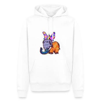 Mammut Baby schlafend - Männer Premium Bio Hoodie - Weiß - Vorne - Nico (187cm)