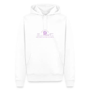 auf den Punkt kommen - Männer Premium Bio Hoodie - Weiß - Vorne - Nico (187cm)