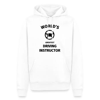 World's Greatest Driving Instructor - Sweat à capuche Premium bio Homme - blanc - Devant - Nico (187cm)