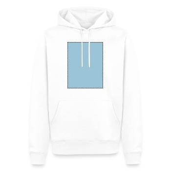 Rechteck gepunktet gefüll - Männer Premium Bio Hoodie - Weiß - Vorne - Nico (187cm)