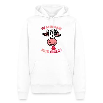 Sie Kuhscheiße Begriff muhen - Männer Premium Bio Hoodie - Weiß - Vorne - Nico (187cm)
