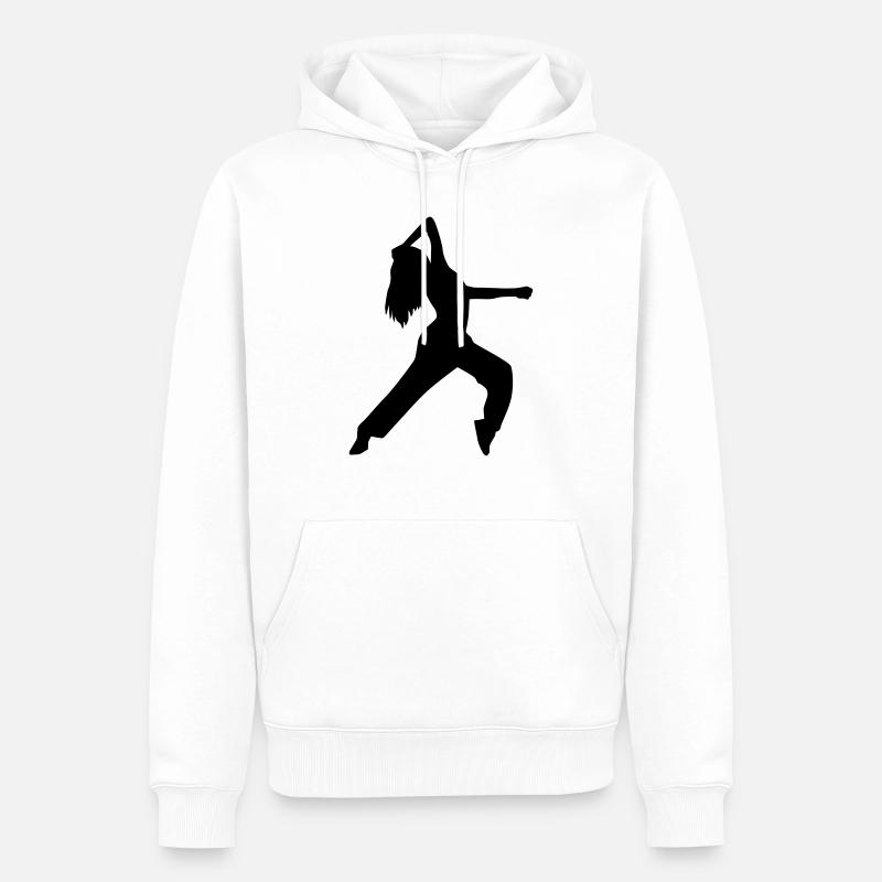 Danser - Sweat à capuche Premium bio Homme - blanc