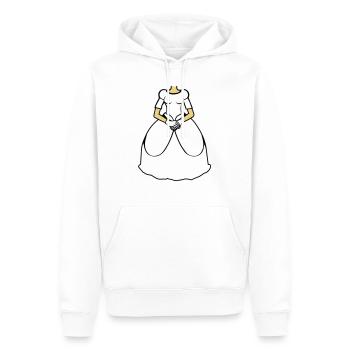 hochzeitskleid clipart rock kleid hochzeit prinzes - Männer Premium Bio Hoodie - Weiß - Vorne - Nico (187cm)