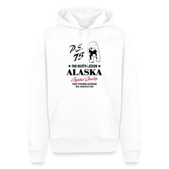 Alaska - Polar Bear - Sweat à capuche Premium bio Homme - blanc - Devant - Nico (187cm)