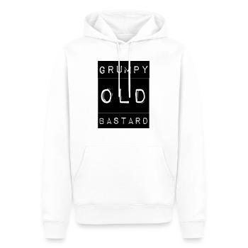 Grumpy - Männer Premium Bio Hoodie - Weiß - Vorne - Nico (187cm)