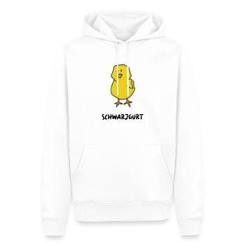Schwarzgurt - Männer Premium Bio Hoodie - Weiß - Vorne - Nico (187cm)
