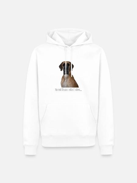 Great Dane, what else... - Männer Premium Bio Hoodie - Weiß