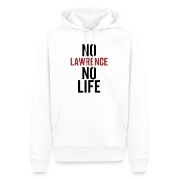 Kein Lawrence Kein Leben - Männer Premium Bio Hoodie - Weiß - Vorne - Nico (187cm)
