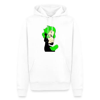 Capuche Femme Gothique Chevaux Vert Robe Noir 2022 - Sweat à capuche Premium bio Homme - blanc - Devant - Nico (187cm)