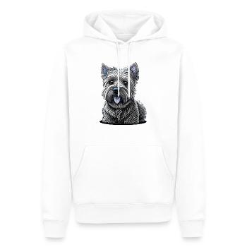 Kleiner West Highland White Terrier - Männer Premium Bio Hoodie - Weiß - Vorne - Nico (187cm)