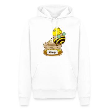 Biene Honig - Männer Premium Bio Hoodie - Weiß - Vorne - Nico (187cm)