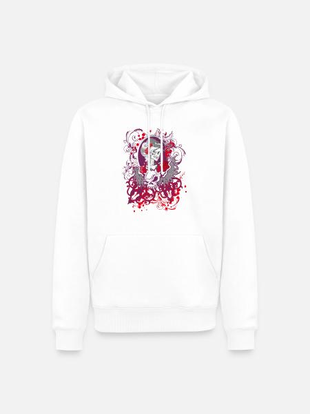 Dia de los Muertos - Männer Premium Bio Hoodie - Weiß