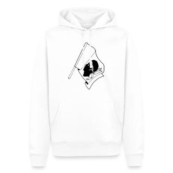 Flagge Korsika mit Moränenkopf - Männer Premium Bio Hoodie - Weiß - Vorne - Nico (187cm)