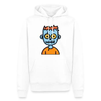 Zombie Halloween Comic - Männer Premium Bio Hoodie - Weiß - Vorne - Nico (187cm)