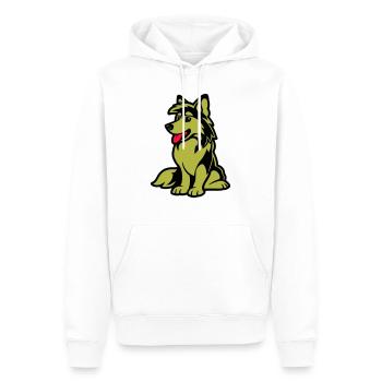 dog comic hund - Männer Premium Bio Hoodie - Weiß - Vorne - Nico (187cm)