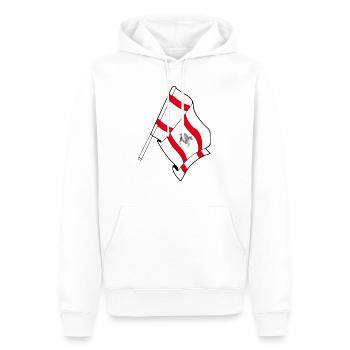Flag: Tuscany, Italy - Men’s Premium Organic Hoodie - white - Front - Nico (187cm)