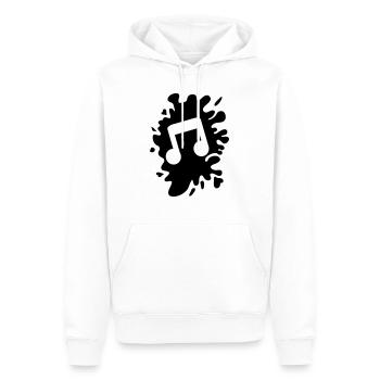 blob music note - Men’s Premium Organic Hoodie - white - Front - Nico (187cm)