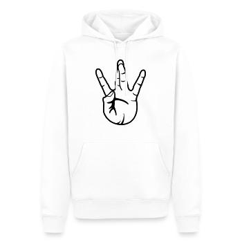 Main Westside - Sweat à capuche Premium bio Homme - blanc - Devant - Nico (187cm)