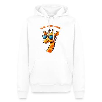 giraffe comic cool - Männer Premium Bio Hoodie - Weiß - Vorne - Nico (187cm)